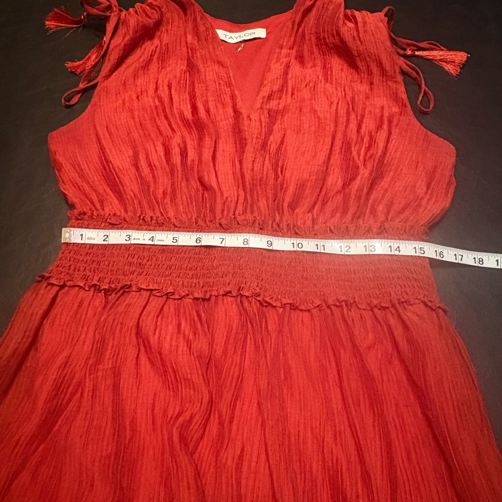 Taylor V-Neck decorated sleeves Maxi Dress size L - Picture 10 of 13
